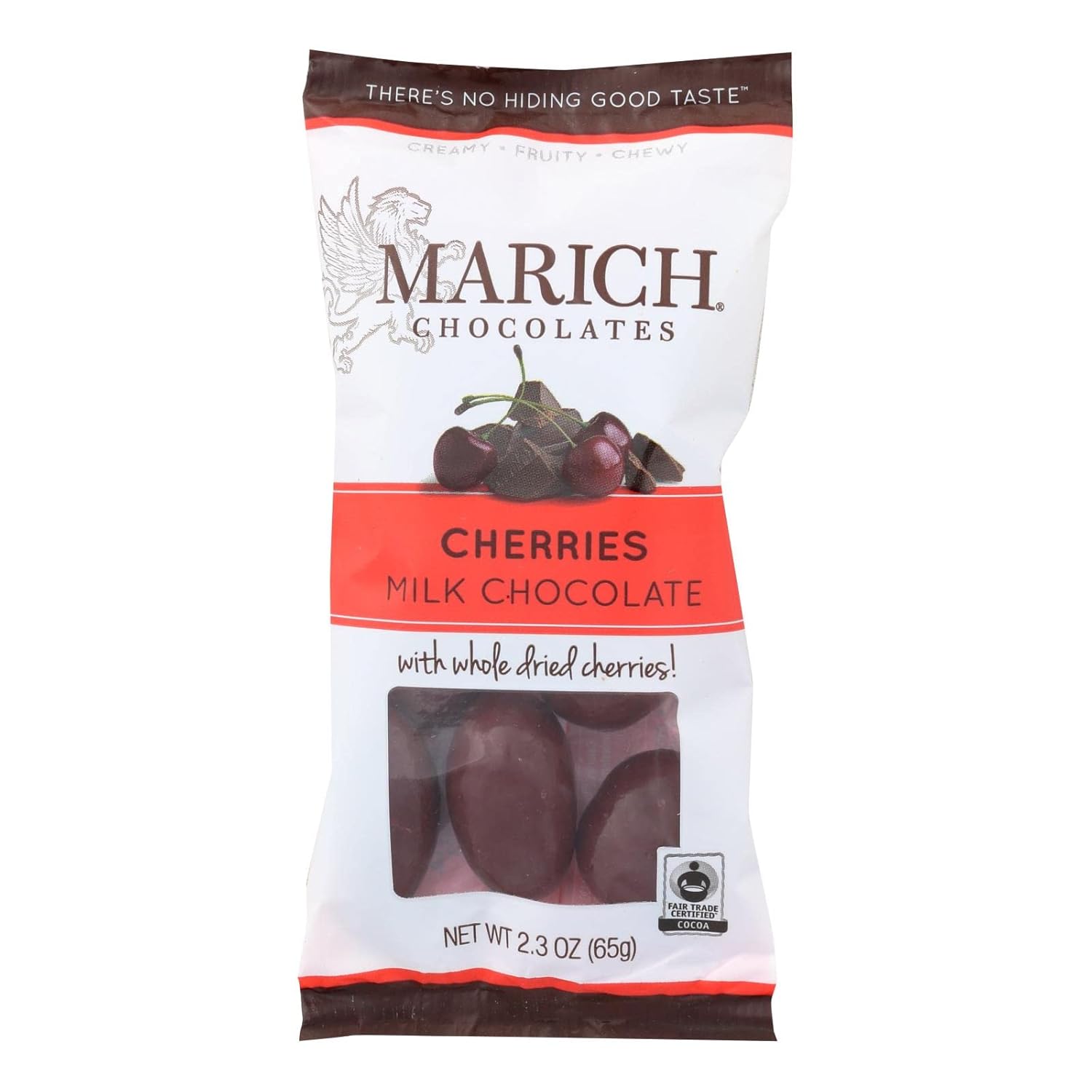 MARICH, Chocolate Cherries, Pack of 12, Size 2.3 OZ - No Artificial Ingredients Fair Trade Item Kosher Wheat Free12