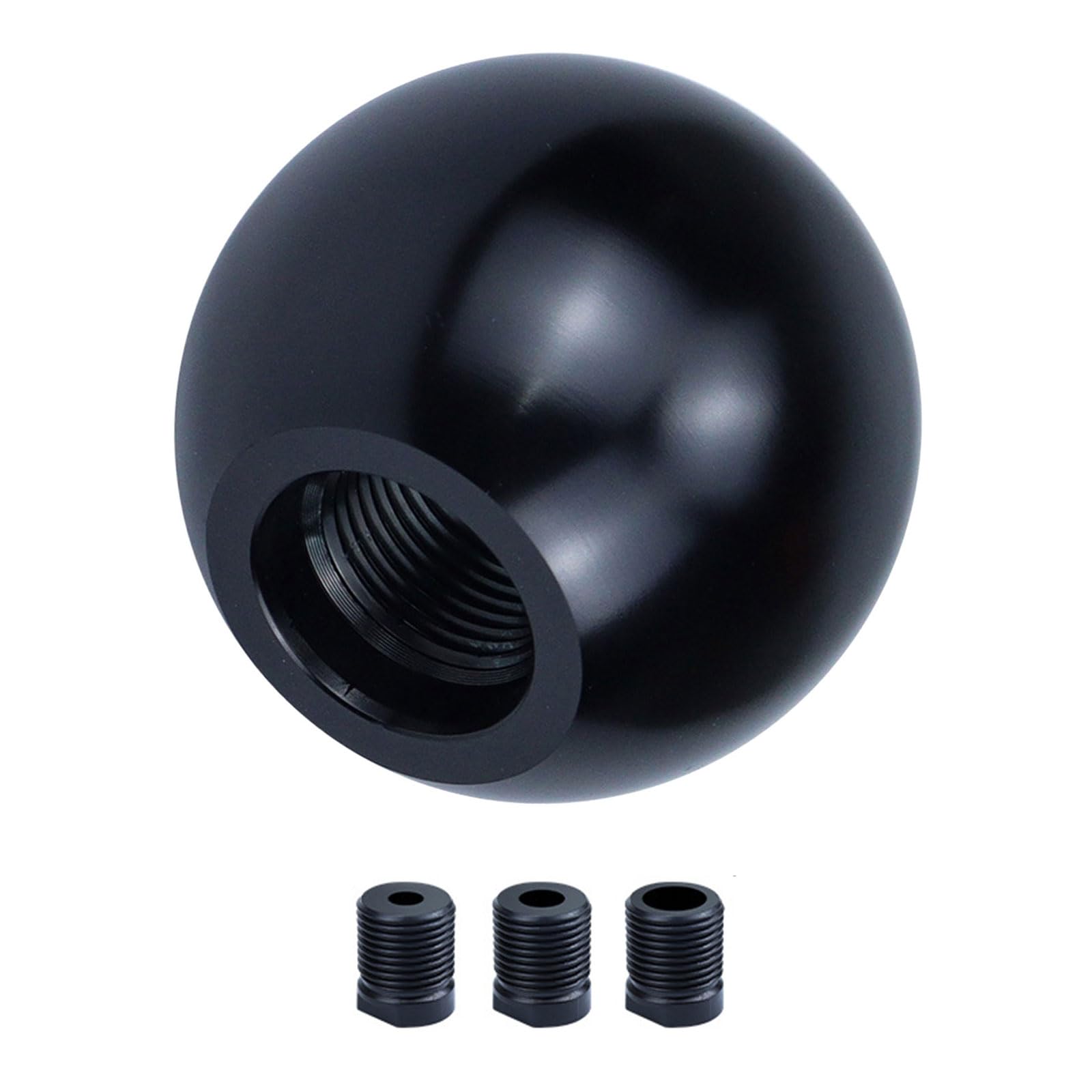 Laikoutd Gear Shifter Knob Ball Shape for Most Vehicles Anodized Aluminum Construction Comfortable Handling Anodized Aluminum Gear Easy Installation Ergonomic Grip for Cars