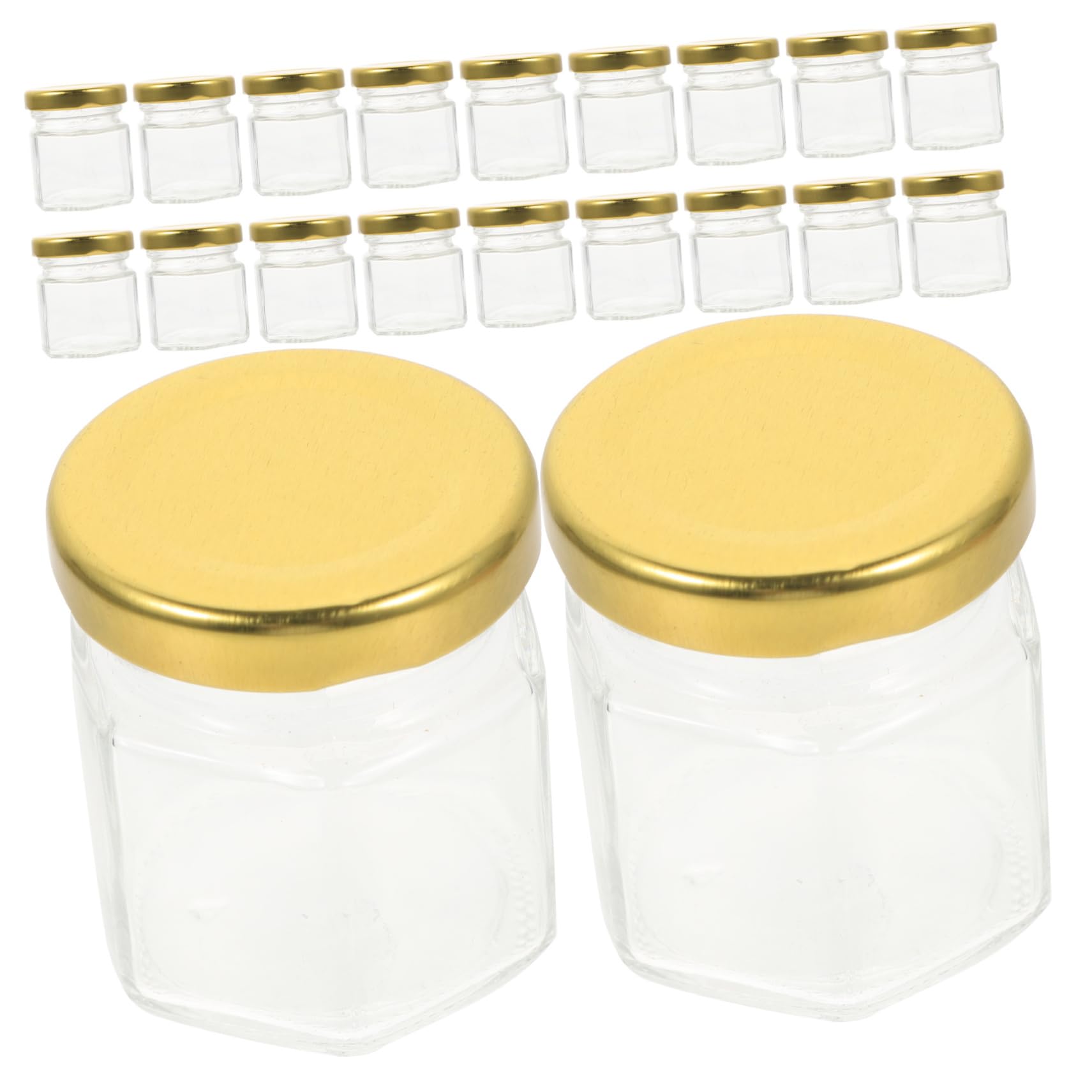 Alipis 20piezas Contenedor De Miel De Vidrio Dispensador De Miel Tarros De Tarro De Vidrio Resistente