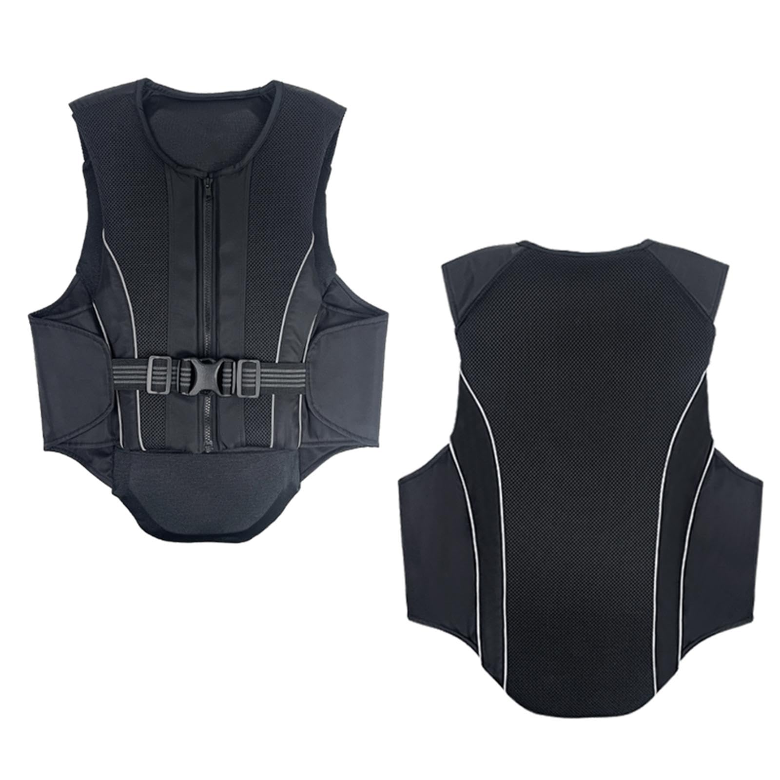 B Baosity Chaleco Ecuestre Protector con Absorción de Impactos Chaleco de Equitación para Niños Jóvenes Adultos Accesorio de Montar con Mate, L