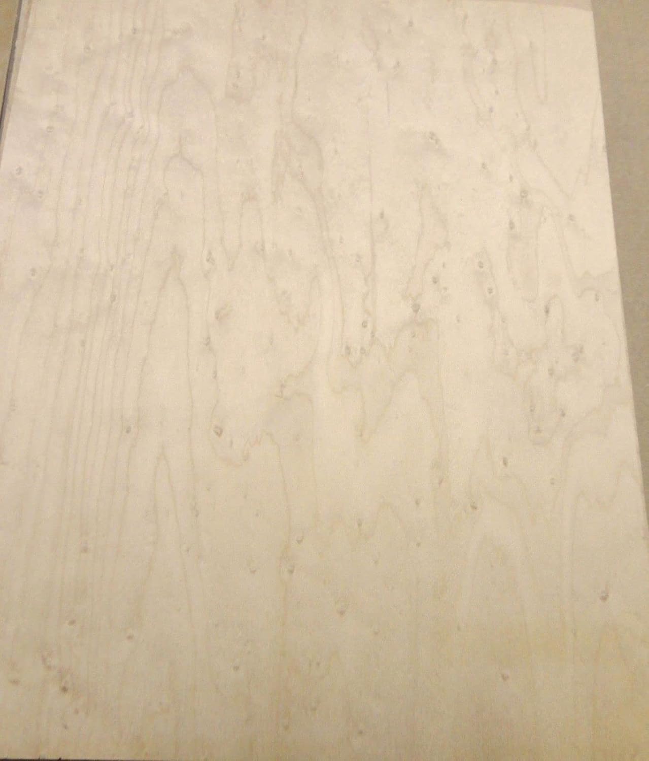 Birdseye Maple Wood Veneer 8.5" x 10.5" with Paper Backing 1/40" Thickness Sheet
