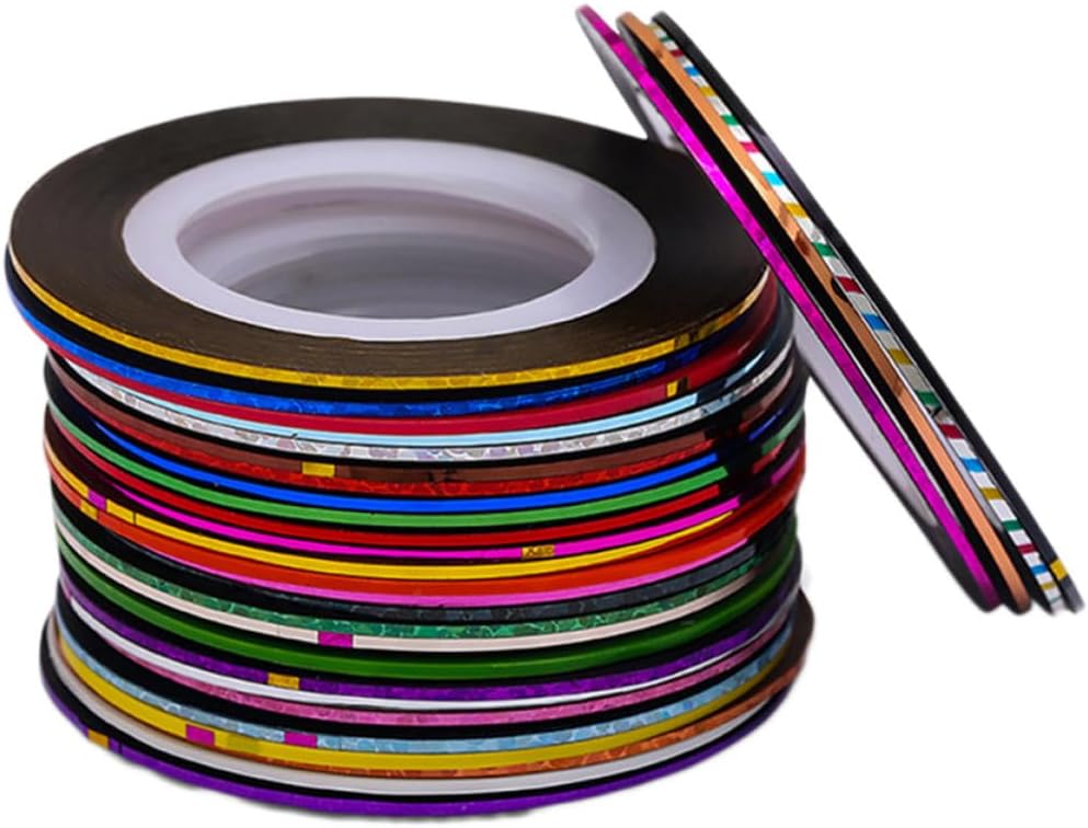 42pcs Nail Striping Tape Line Self Adhesive PVC for Nail Art