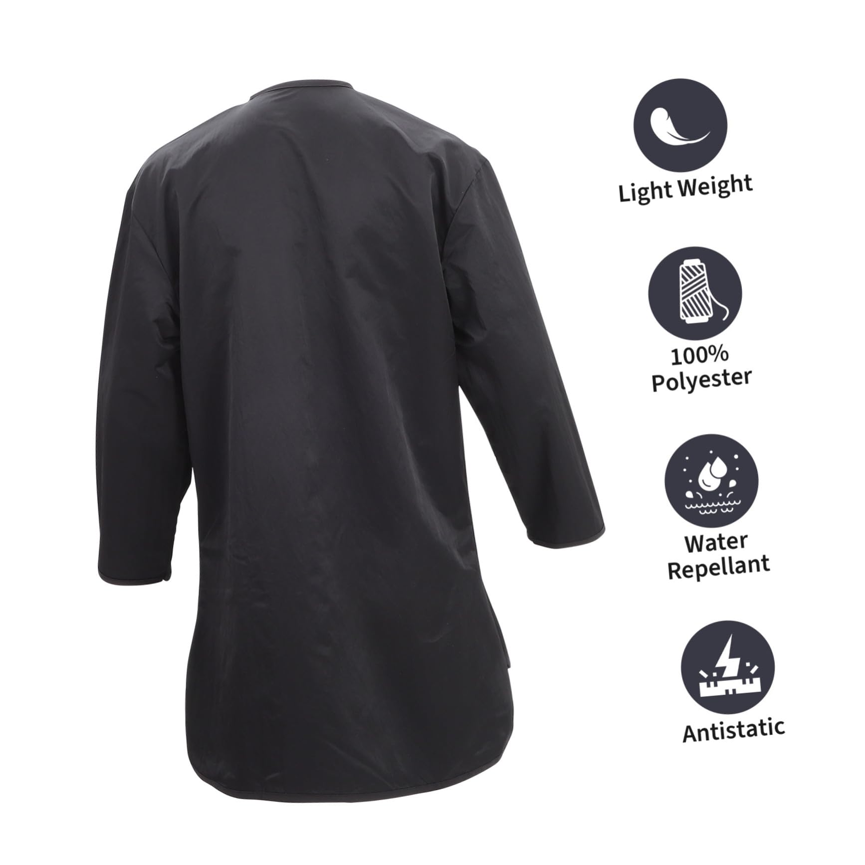 Ropa de Trabajo de Manga Larga Talla Única Fibra Negra