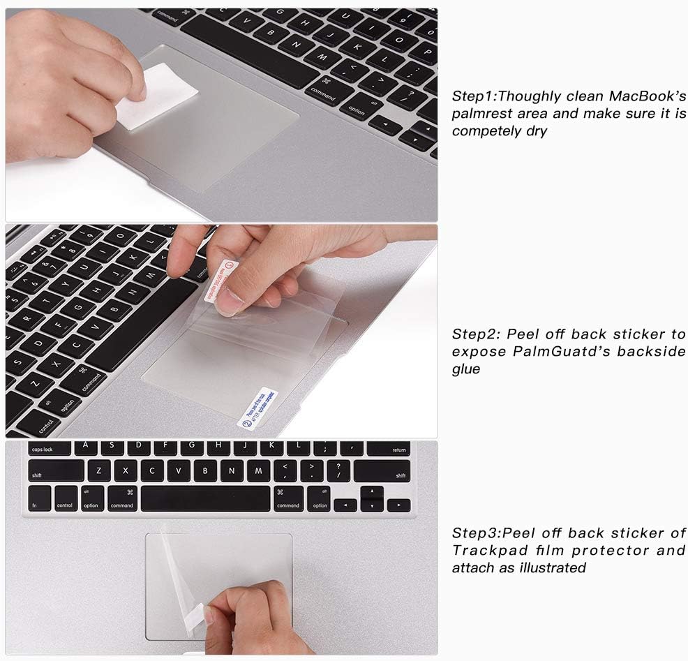 Buy 2pcs Trackpad Protector For Macbook Air 13 Inch A2337 M1 A2179 A1932 Anti Scratch Touch Pad Cover Protective Film Skin For 2020 2018 Release Macbook Air 13 Inch Online In Indonesia B08qc2x5mp