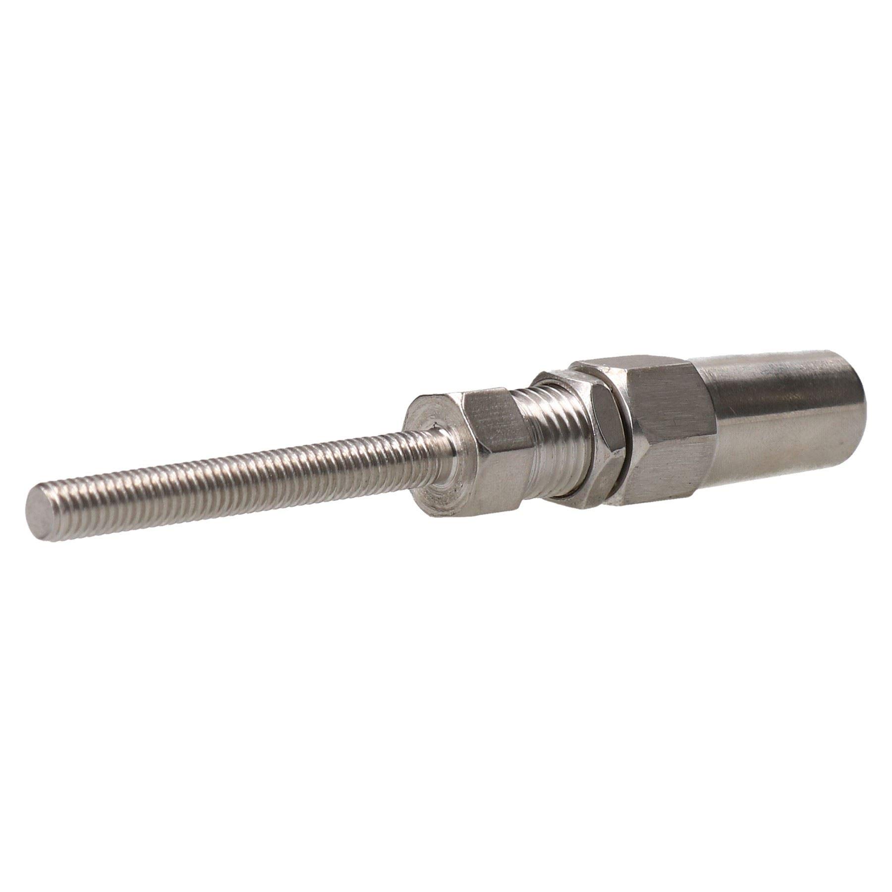 AB Tools Cable 4mm Cuerda espárrago Terminal jarcia Inoxidable Racor DIY Swageless 2PK