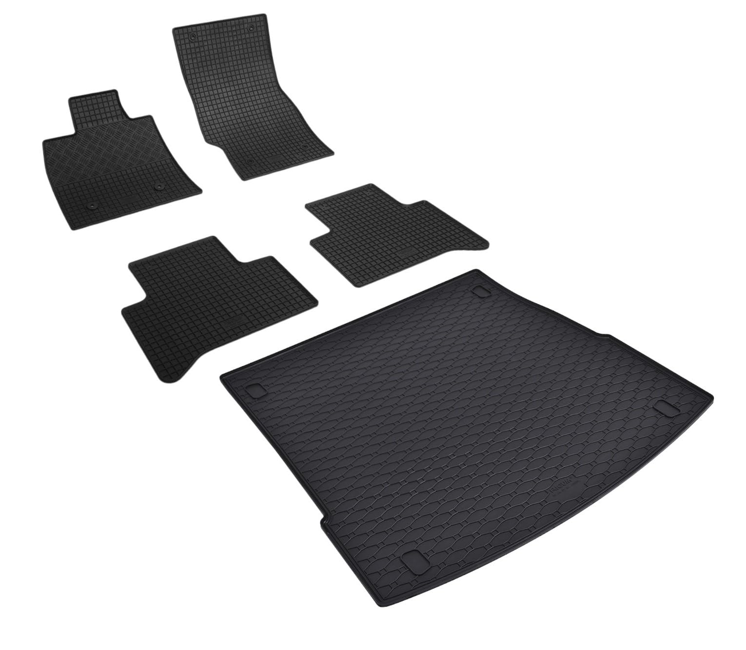 ilTappetoAuto by Fabbri 3-904208-1B-401004 - Tappeti in Gomma su Misura per Abitacolo e Bagagliaio Compatibile con Alfa Romeo Stelvio