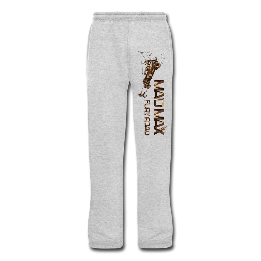 Lioptryu Men's Mad Max Car Fury Road Bottom Sweatpants With Pocket M Ash