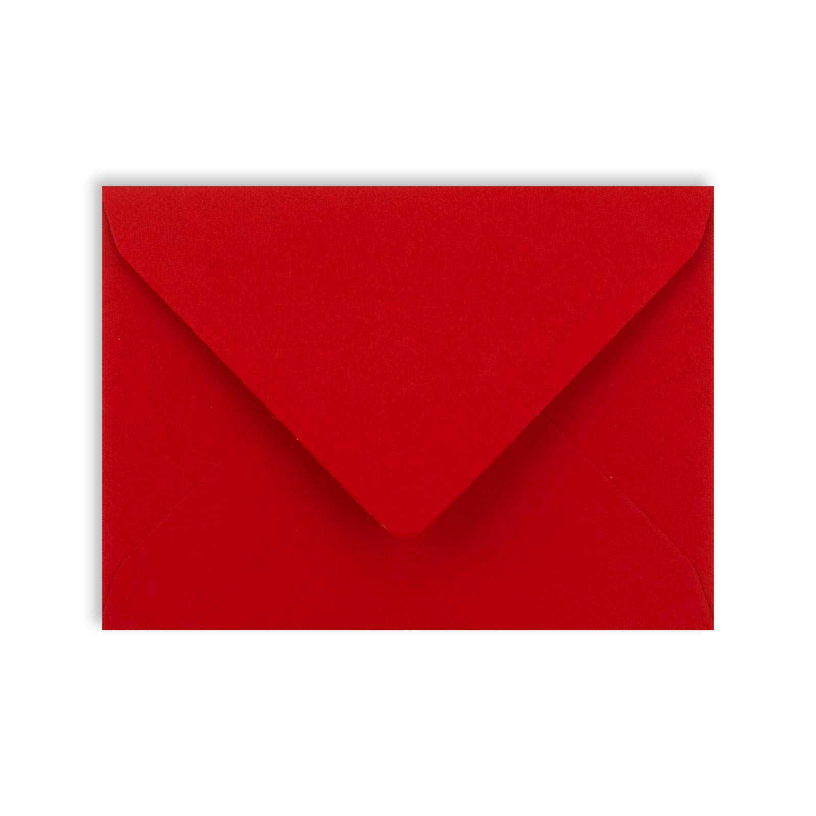 Buste Per Biglietti Di Consegna DIN Lungo - Rosse Autoadesive, Con Finestra Trasparente