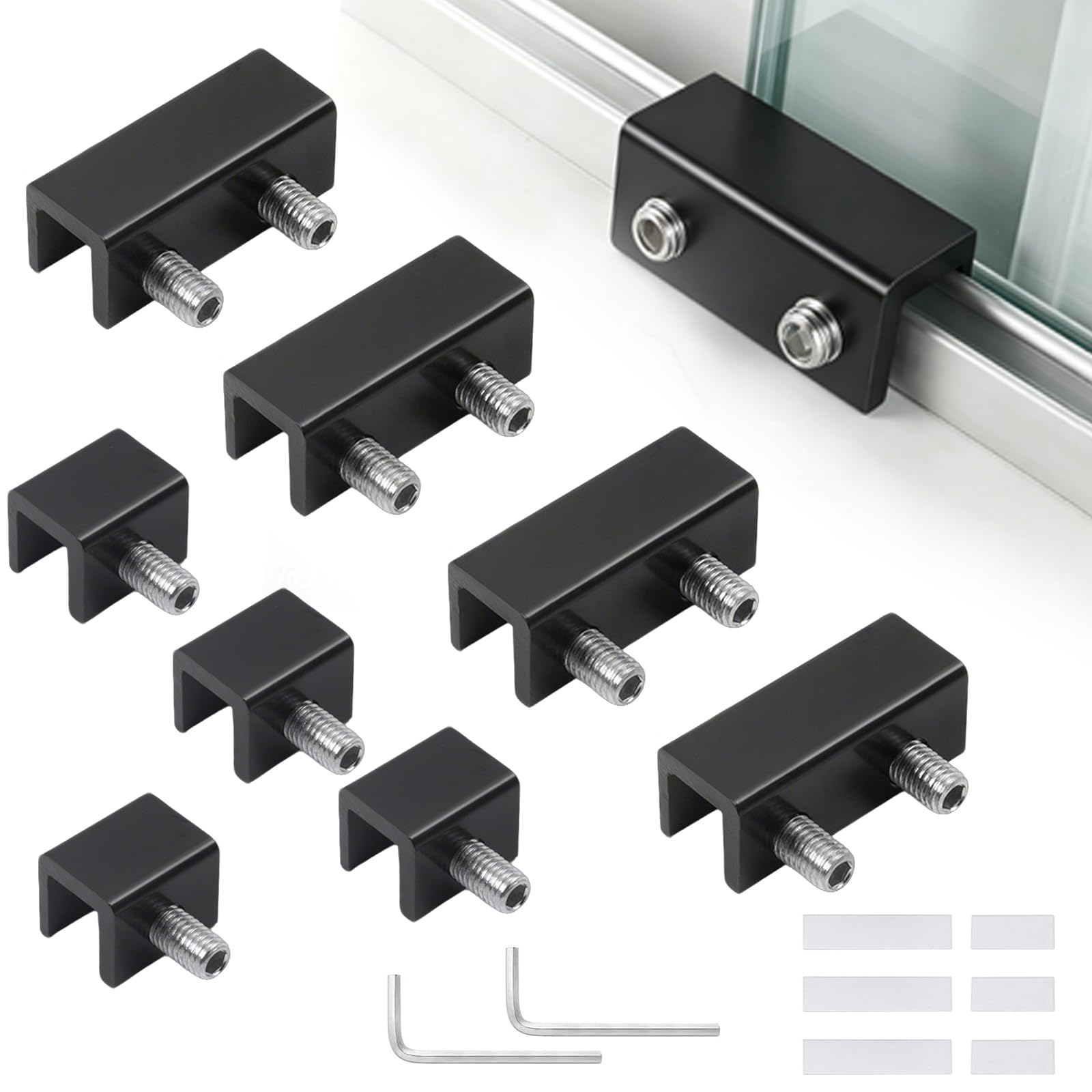 FEIHS 8 Pieces Sliding Window Locks,for Sliding Doors Windows — image 1