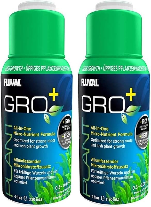 Fluval Plant Gro+, Plant Micro Nutrient for Aquariums, 4 Oz., A8359 (Pack of 2)