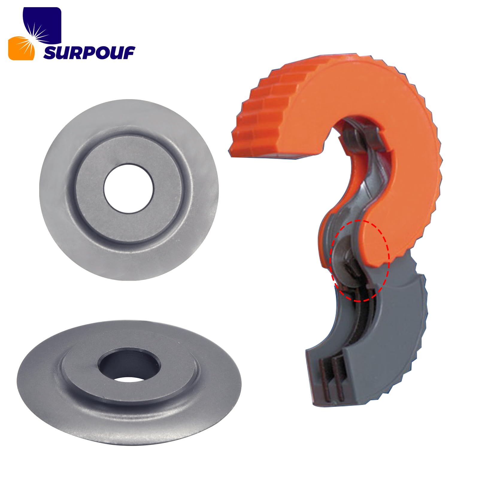 2-Pack Heavy Duty Replacement Cutter Wheel For #2 Style Pipe Tool Industrial Grade Cutting Blade For Metal Pipes