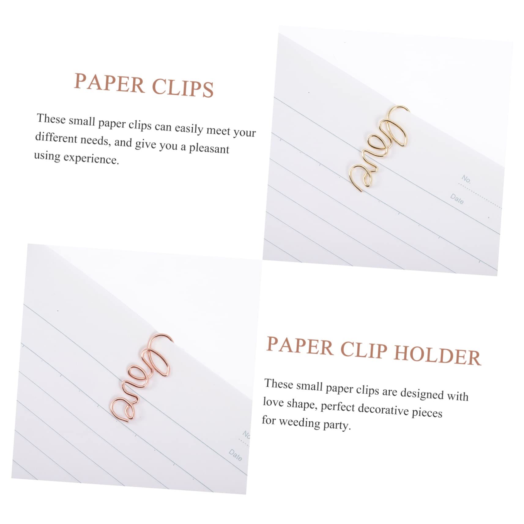 Gadpiparty 3 Set Graffette A Forma Di Colorato Graffette Piccole Forniture Di Cancelleria Piccole Clips Clip Piccole Ufficio Graffette Piazza Carino Graffetta Per Fogli 100 Pezzi * 3