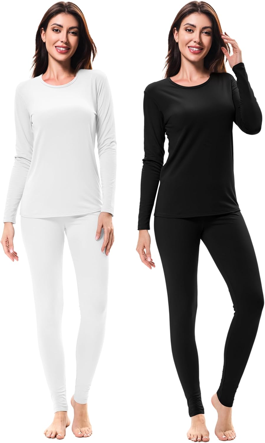 URATOT Women’s Fleece Lined Thermal Underwear Set for Cold Weather