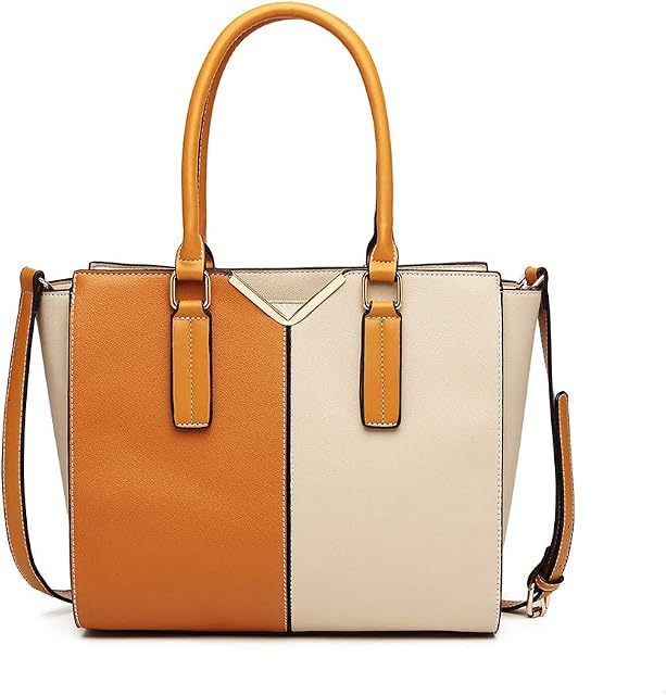 Miss Lulu Handbags for Women Tote Bags Top Handle Shoulder Bag PU leather Elegant Multi-Colored Vintage