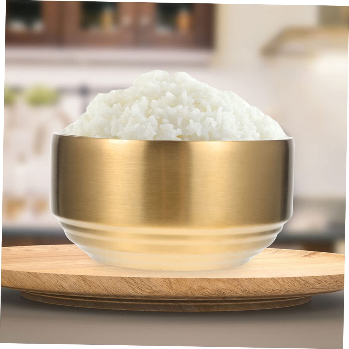 Stück Edelstahl-Doppelschüssel, Haushalts-Suppenschüssel, Zubehör, Bibimbap-Schüsseln, Müslischüssel, Rührschüssel mit Deckel, Metall-Snackschüsseln, Nudeln, Kinder-Reisschüssel, Kochen
