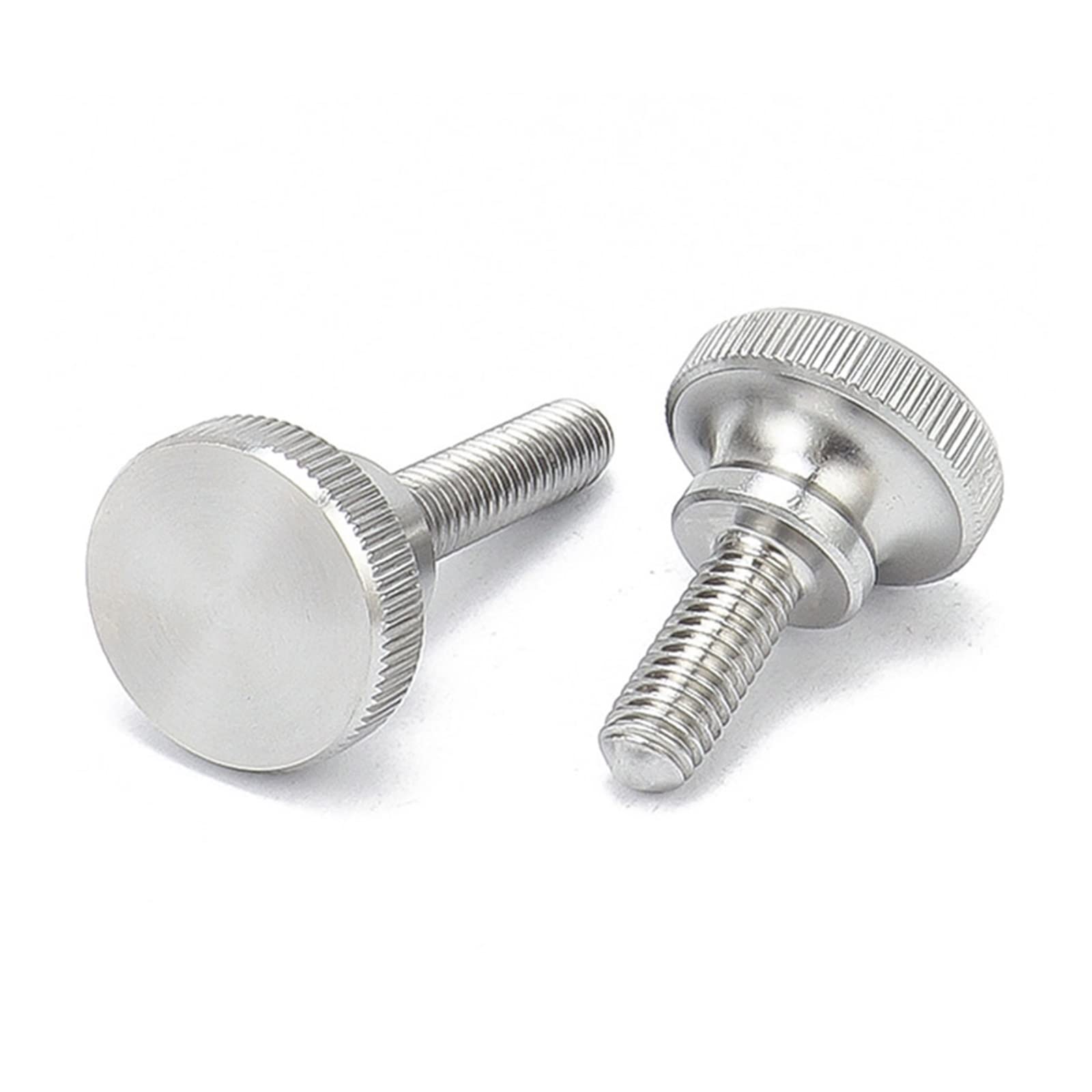 Tornillos de pulgar moleteados de color， GB834 Tornillo de pulgar escalonado con cabeza moleteada de acero inoxidable M2 M2.5 M3 M4 M5 M6 M8 M10 Tornillos de ajuste manual de cabeza alta métrica(M4x20