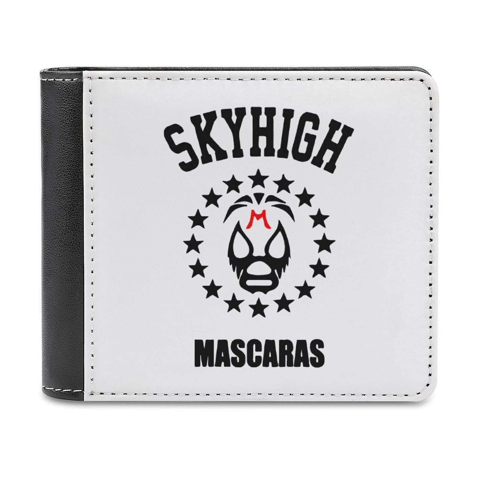 [DIPPCO] 財布 スター スカイハイ 仮面貴族 格闘技 覆面レスラー 二つ折り財布 ミニ財布 免許証入れ カードケース ミニウォレット 小銭入れ 収納 軽量 持ち運び便利 人気 多機能 大容量 ビジネス メンズ レディース おしゃれ かわいい 贈り物 プレゼント