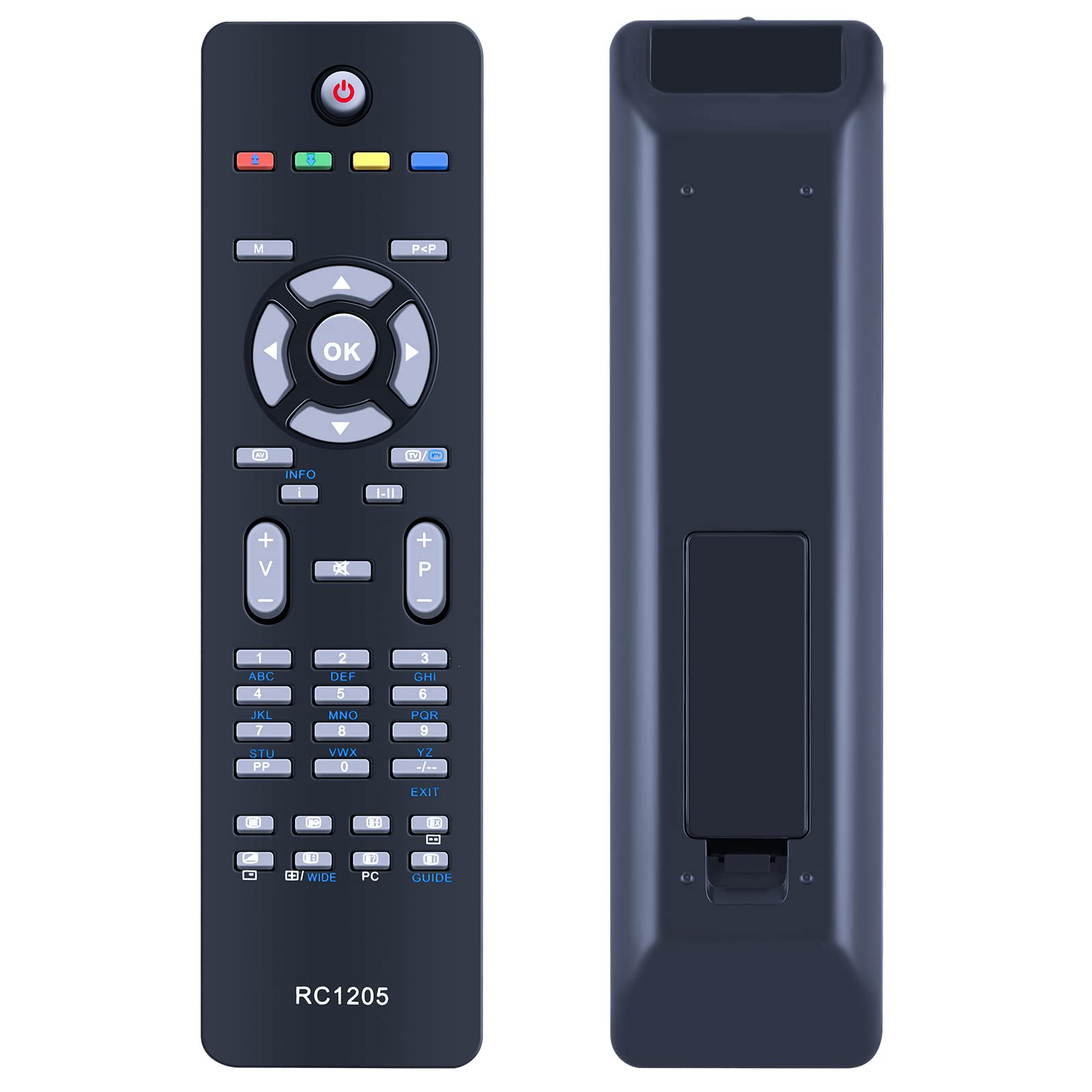 TCNOUMT RC1205 Remote Control Replacement for Hitachi LCD LED Smart TV L26HP03U L32HP03U L32VP03U L42SP04U 32LD30U 32LD30UA 32LD30UB