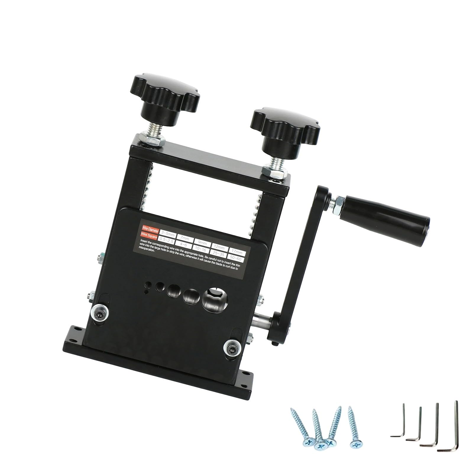 Rgybao Cable Stripper Featuring Manual Crank And Power Drill Adaptability For Safe Stripping Wire Strippers With Manual Or Electric Crank