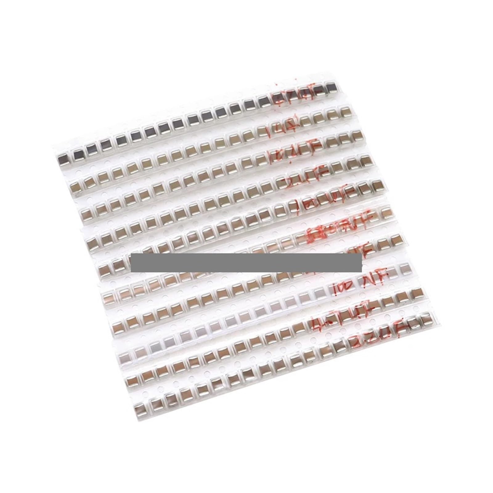 ICXLPMC 200pcs 1210 SMD Capacitor Assorted Kit 10Values 0.1uF - 100uF 100nF 0.47uF 0.68uF 1uF 2.2uF 4.7uF 10uF Capacitance Samples Set