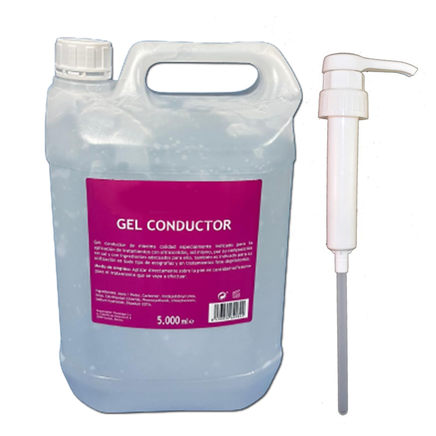 Gel conductor ultrasonidos 5L + Válvula | Gel par Electroterapia, radiofrecuencia.