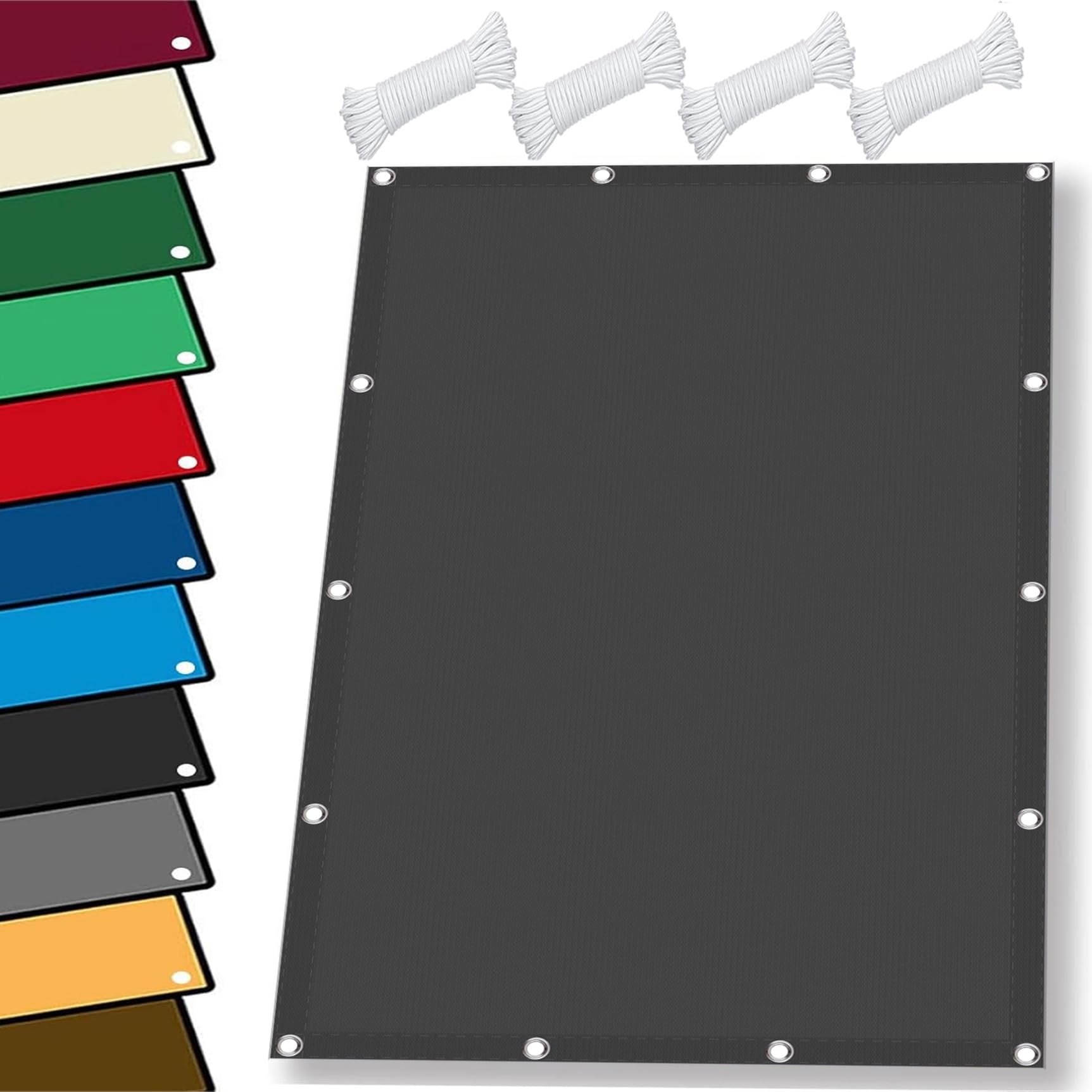 Filet d'ombrage 210x230 cm anti-UV 98% imperméable pour se protéger du soleil au jardin
