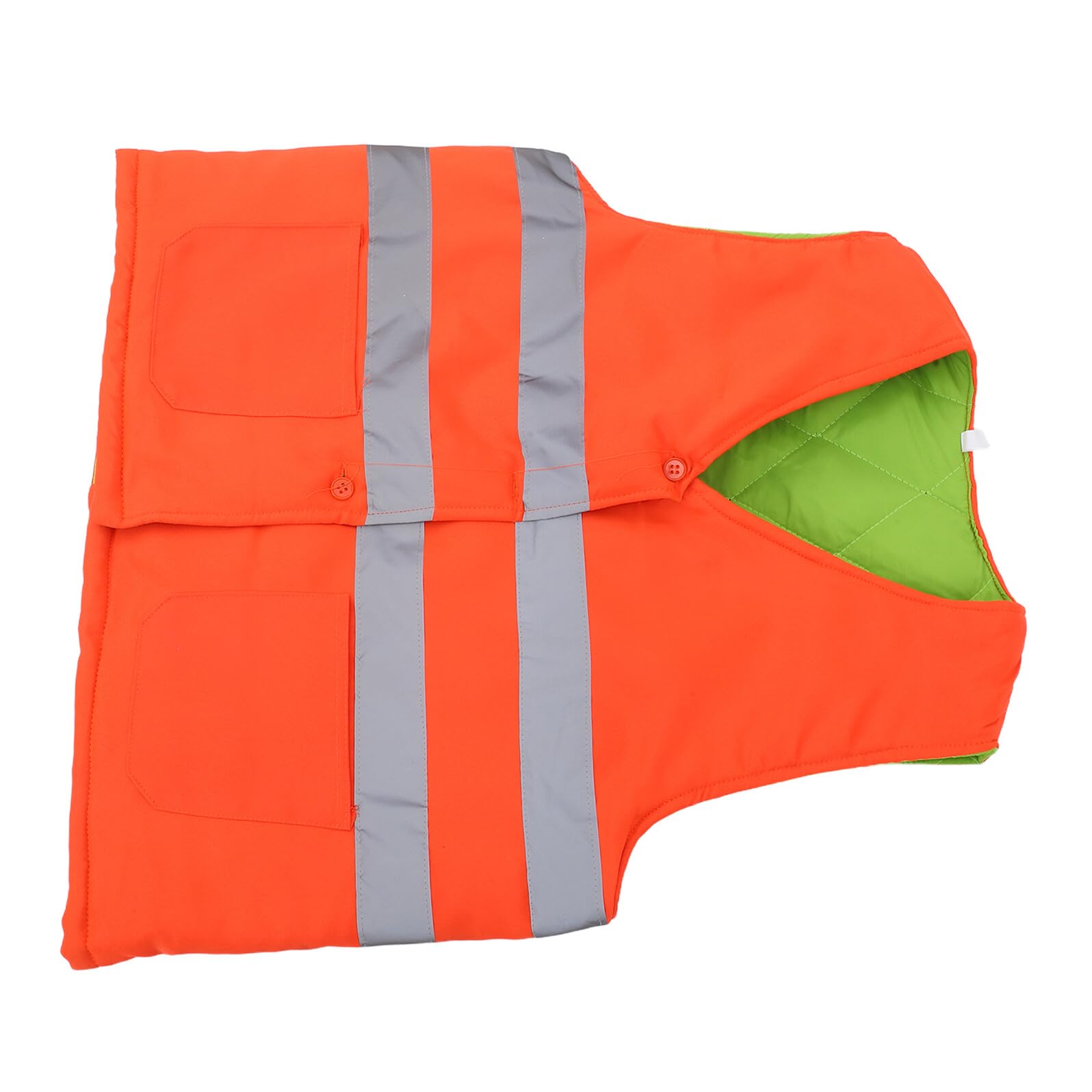 Chaleco Reflectante Aislante para Invierno con Alta Visibilidad Protección Térmica y Resistente para Trabajadores de Construcción y Saneamiento con Bolsillos y Diseño Ergonómico