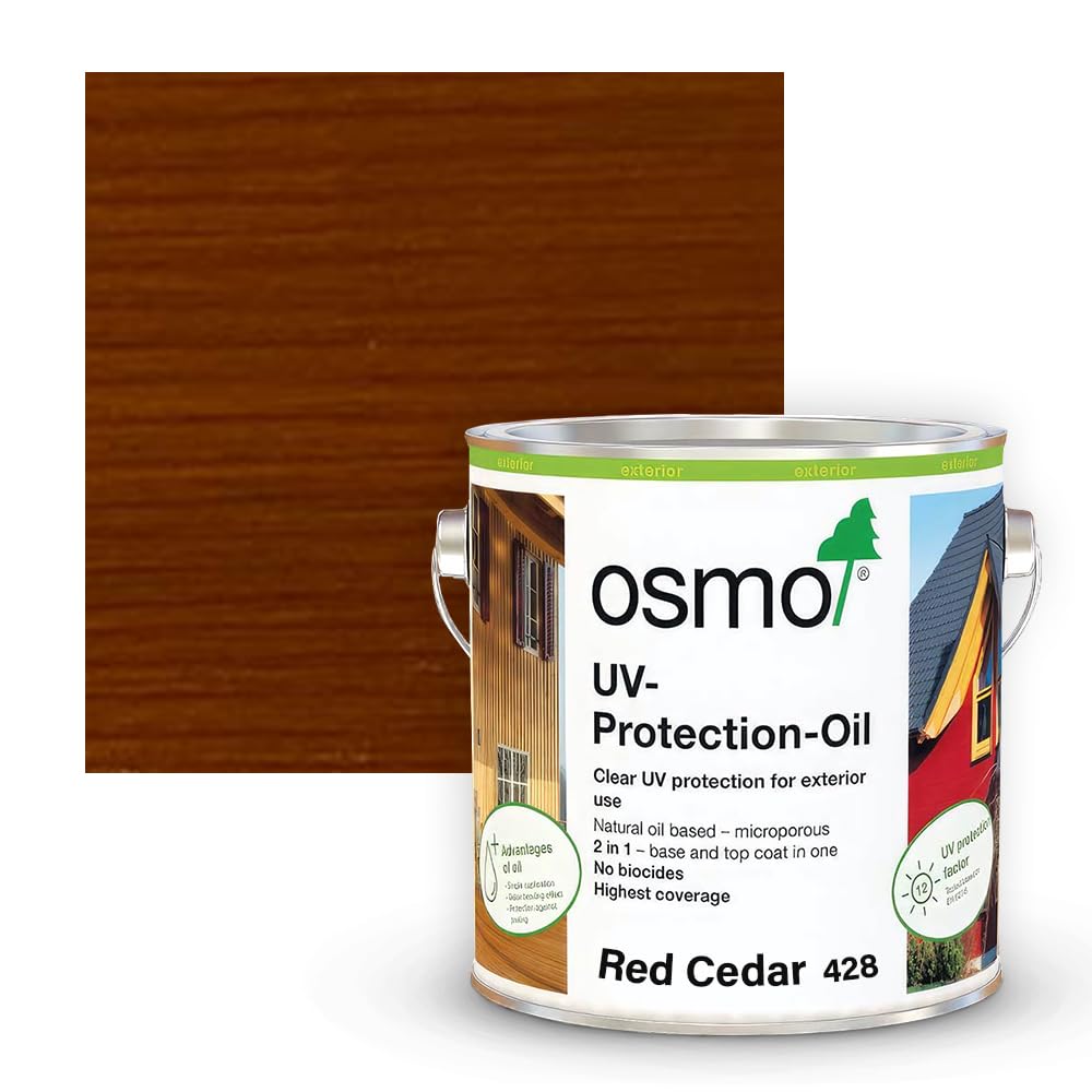 Osmo UV Protection Oil Tints, Biocide Free (2.5l, 428, Red Cedar)