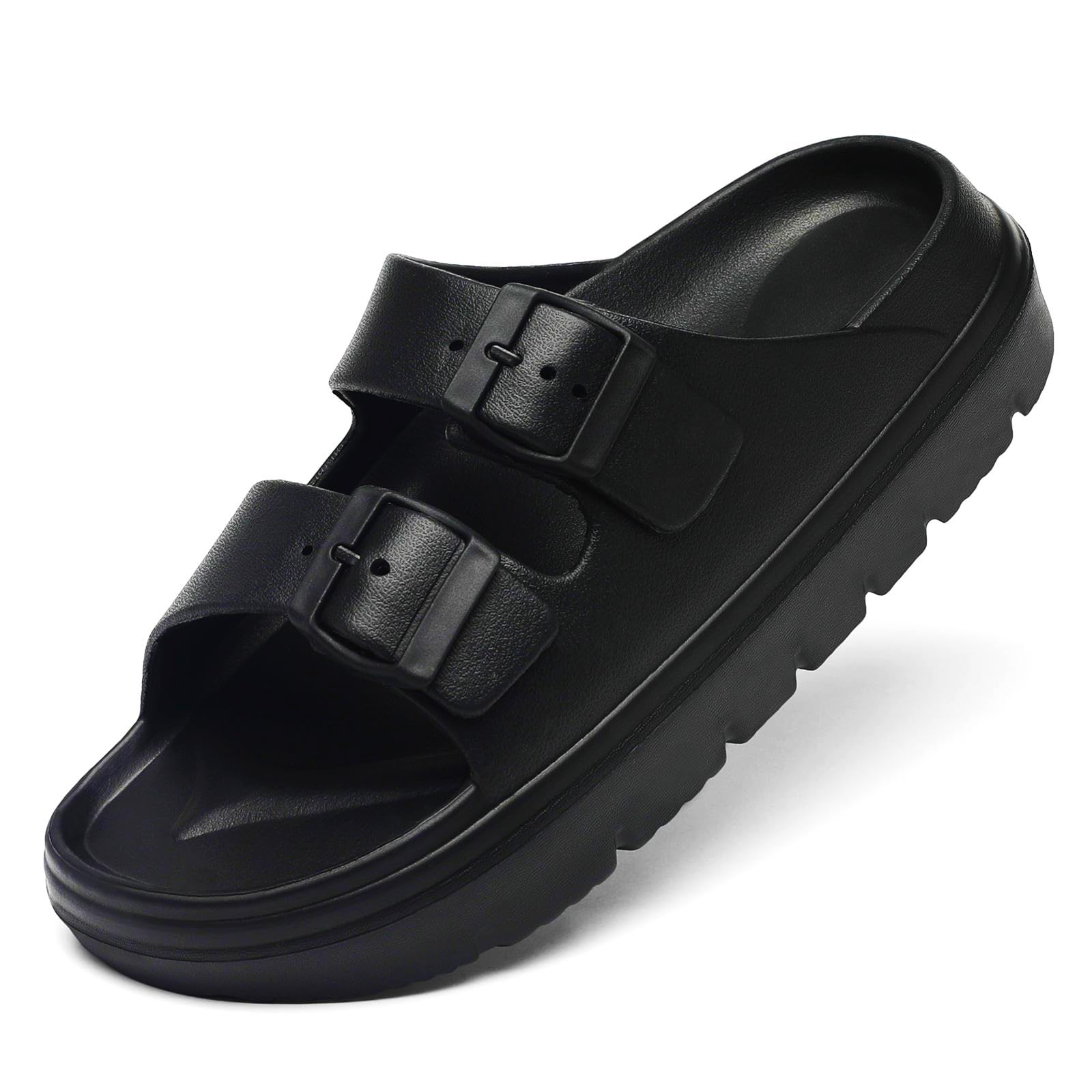 TIKVAW Women's Platform & Wedge Sandals with Arch Support for Woman Slides Comfort Lightweight Outdoor Slippers Ultra Cushion