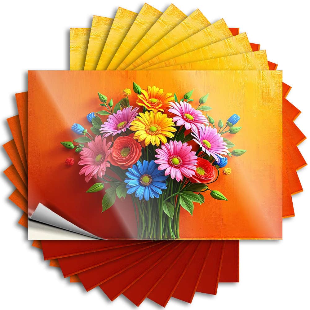 Quote Tiny Vinyl Decals, Upgrades Waterproof Case Stickers for Water Bottle | A Vibrant Bouquet of Colorful Flowers. Perfect for Best Laptop Decor(6X9CM)
