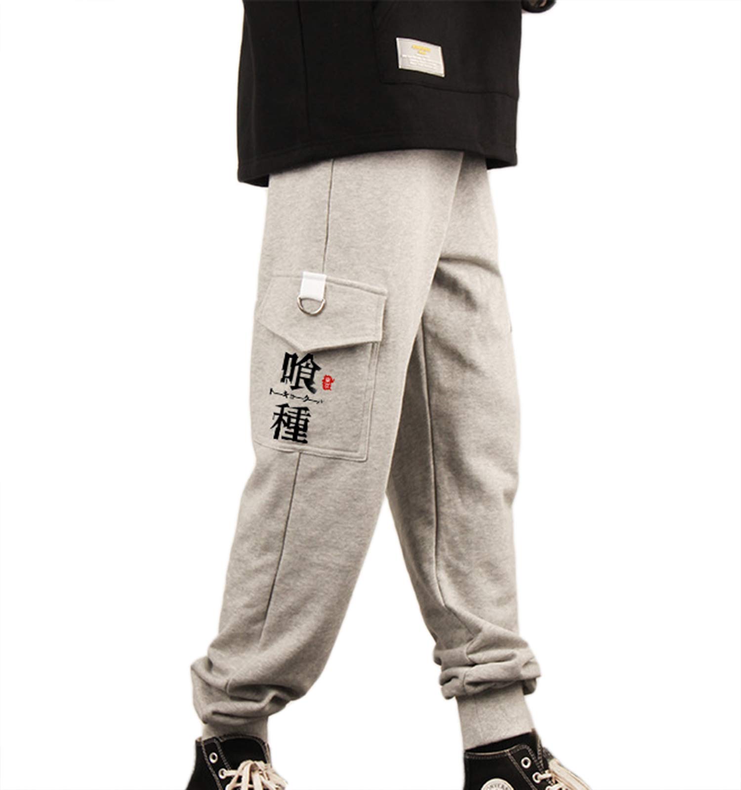 famesale Unisex Anime Tokyo Ghoul Joggers Sweatpants kaneziki Overalls Trousers Casual Harem Pants