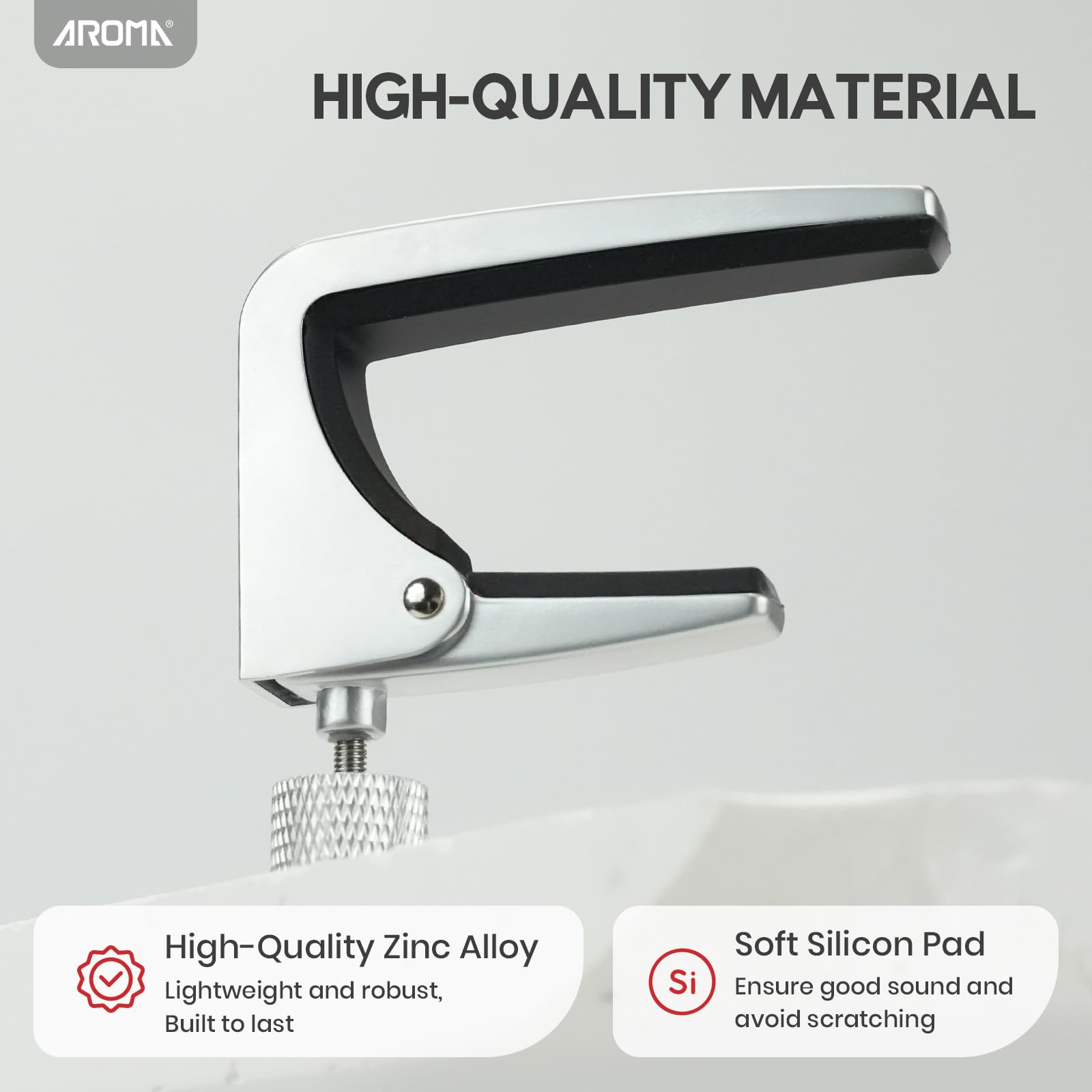 Capo, Guitar Capo for Acoustic Electric Guitar - 3in1 Guitar Clamp
