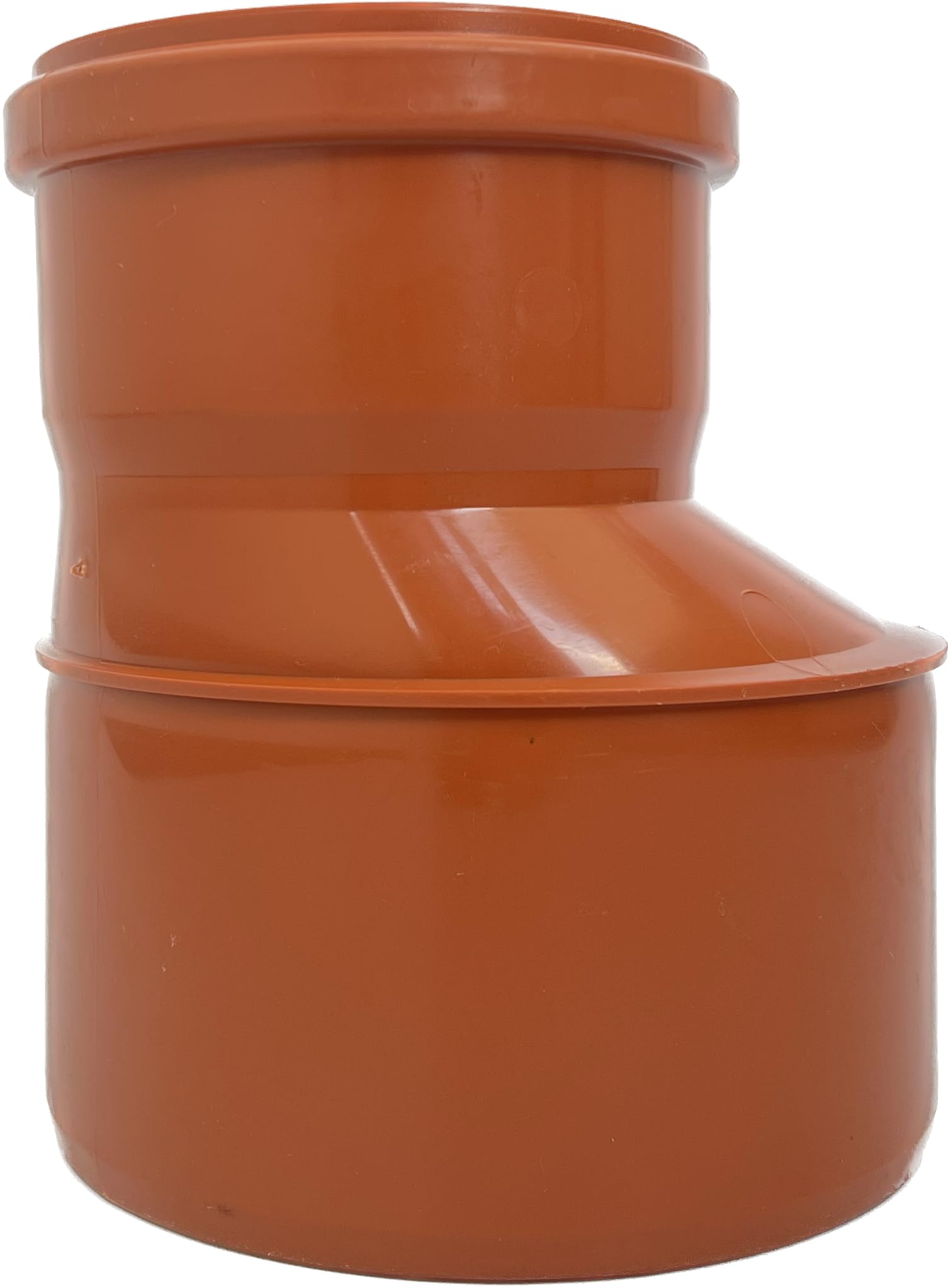 Kaczmarek Reduction Kg Dn 200/160 Pvc-U Connector | Transition Pipe | Reducer | Pipe | With Seal | For External Drainage Systems | Rubber Seal | Waste Water | Sewer Pipe System