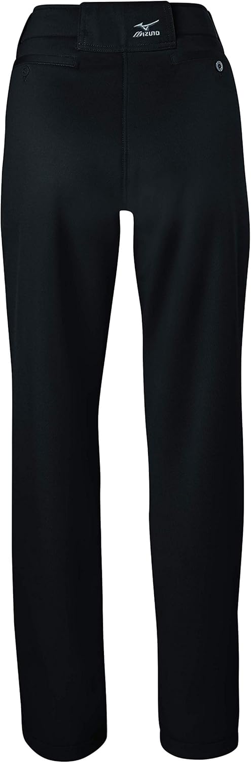 Mizuno Adult Women's Full Length Fastpitch Softball Pants With Hemmed Open Bottom, Black, X-Small - Image 2