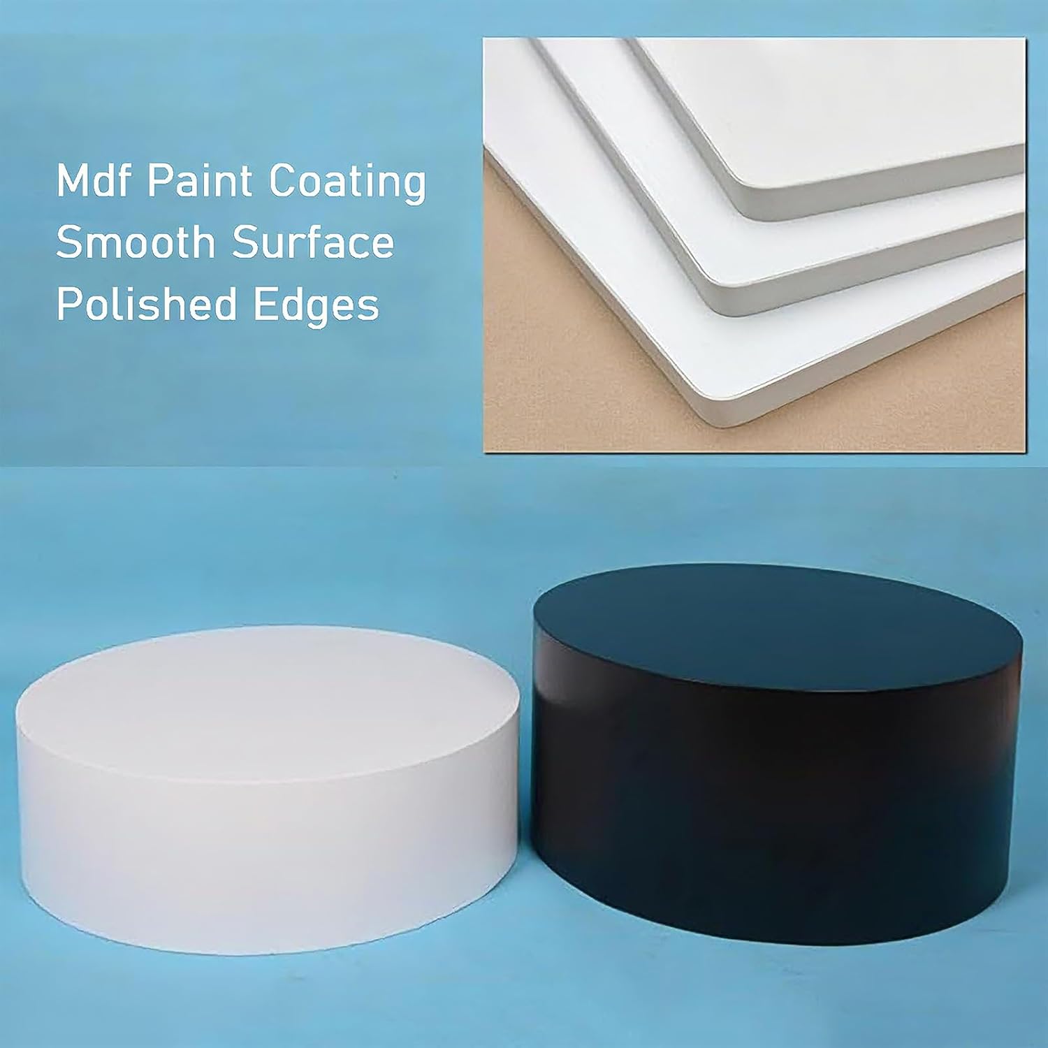 Round Display Pedestal Stand, Mannequin Display Pedestal, Can Support 440lbs, for Party, Jewelry, Exhibitions, and Retail(White,40x15cm/16x6in)