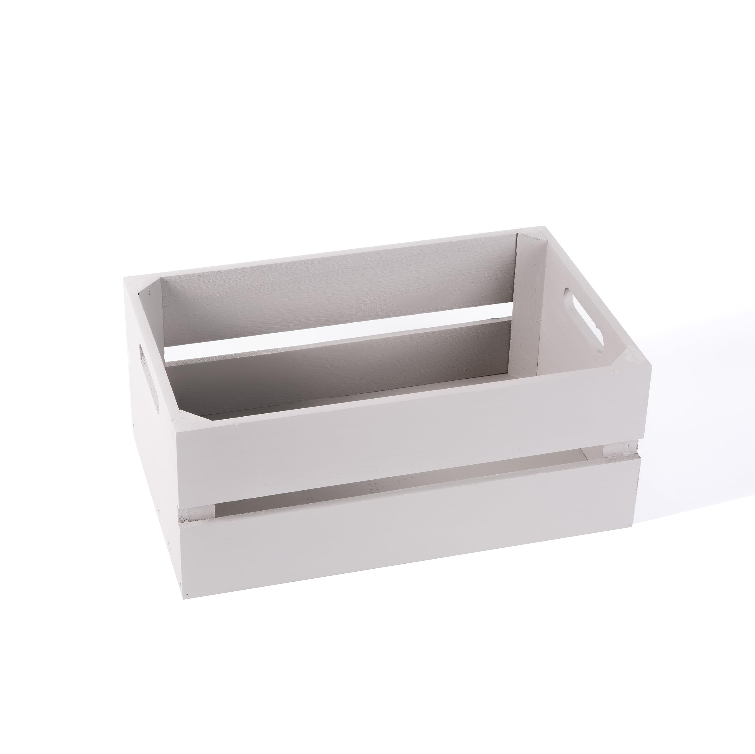 Superb Wooden Apple Crate Retail Display Shelf Box Storage Gift Hamper (Grey, Medium)