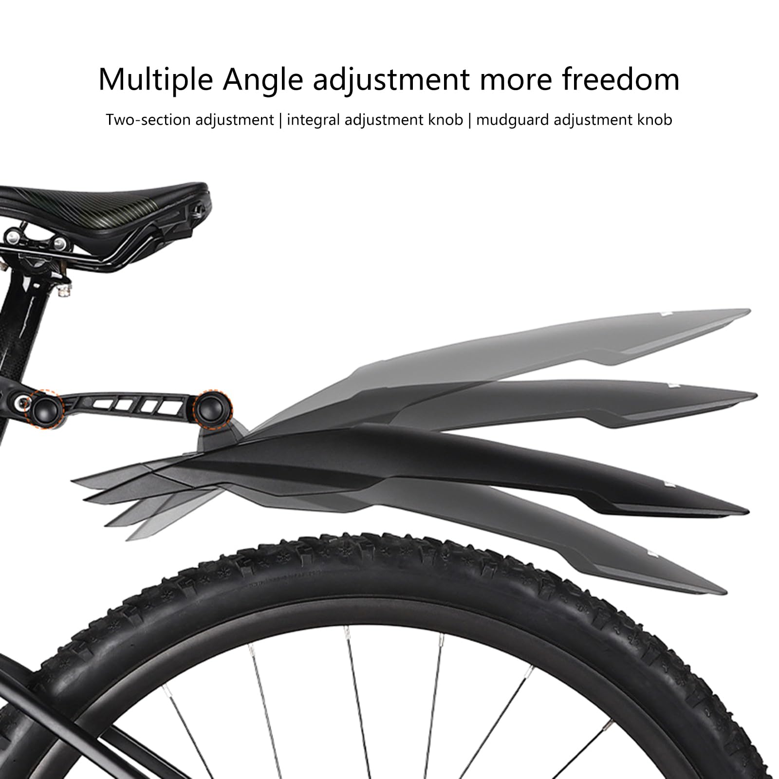 Bicycles Mudguard Adjustable Folding Bikes Front Rear Mud Guard Cycling Splashes Guards Set for Mountain Bikes Ridings