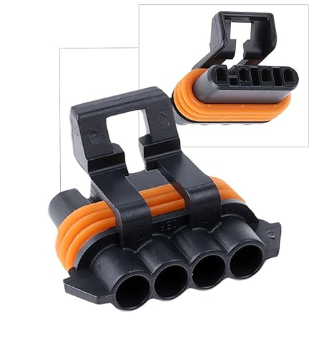 Miniatura 2 de Paquete de 2 conectores (4 vías) Serie Metri-Pack 150 sellados (4 PIN) 16 V y 14 amperios, con 20 22 AWG