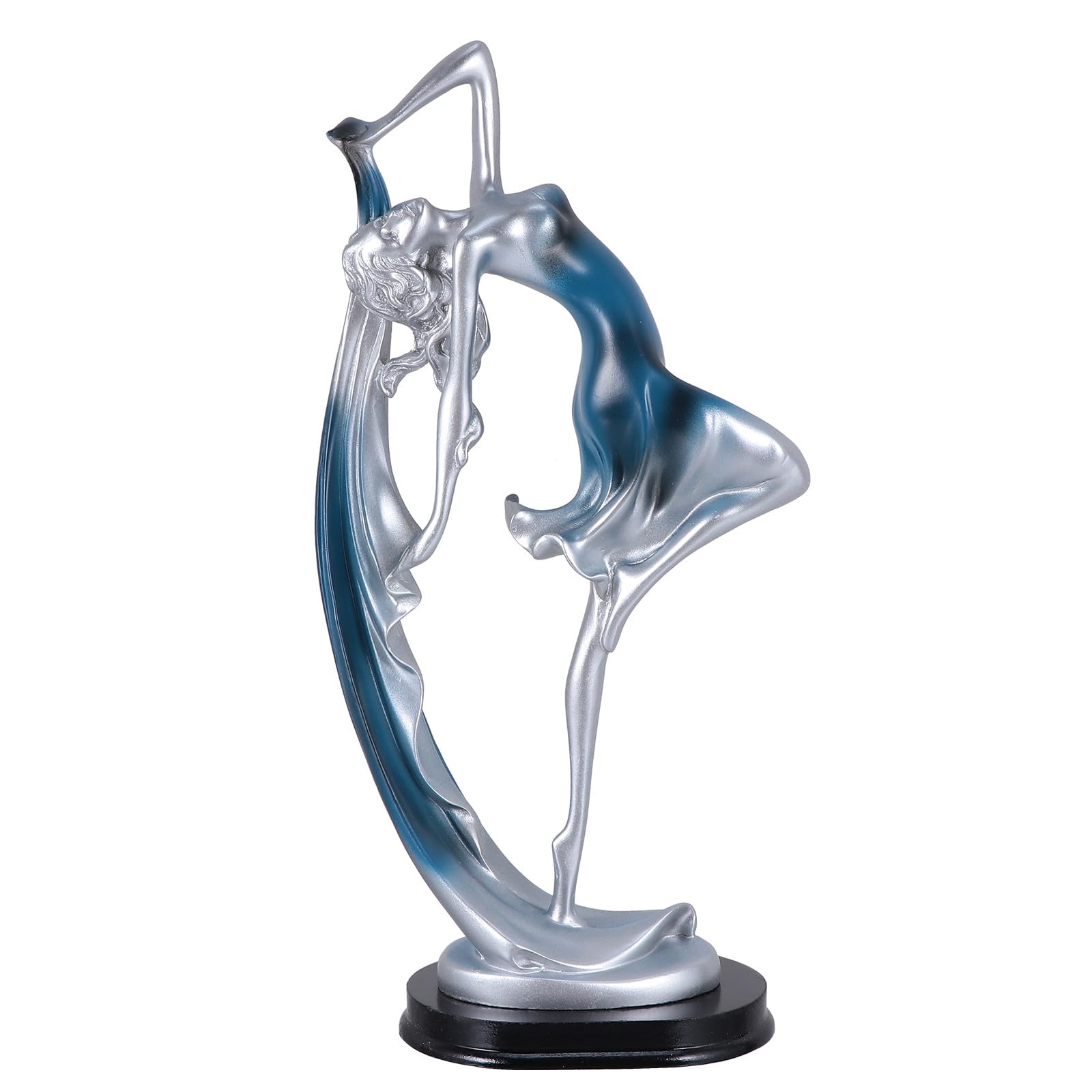 Figurines de danseuses en résine pour ornement de bureau, statue artistique chic d'intérieur