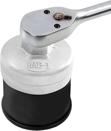 Miniatura 6 de Bonsicoky Llave de filtro de aceite de 15 flautas de 2.913in, herramienta de extracción de filtro de aceite de aluminio para automóviles (modelo