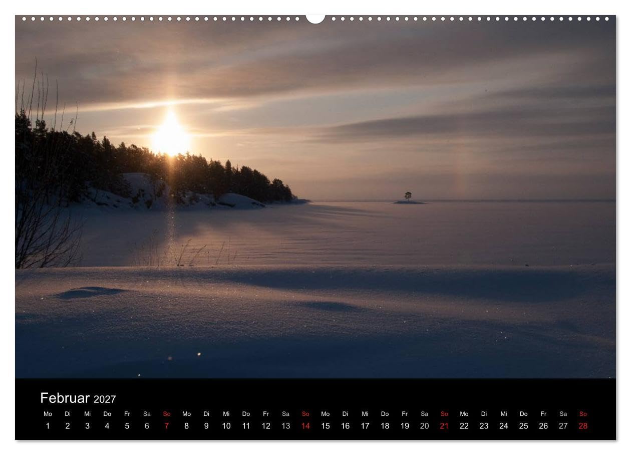 CALVENDO - Schweden im Wechsel der Jahreszeiten (Wandkalender 2027 DIN A2 quer), Monatskalender: Wunderschöne Stimmungen und Landschaften aus Schweden