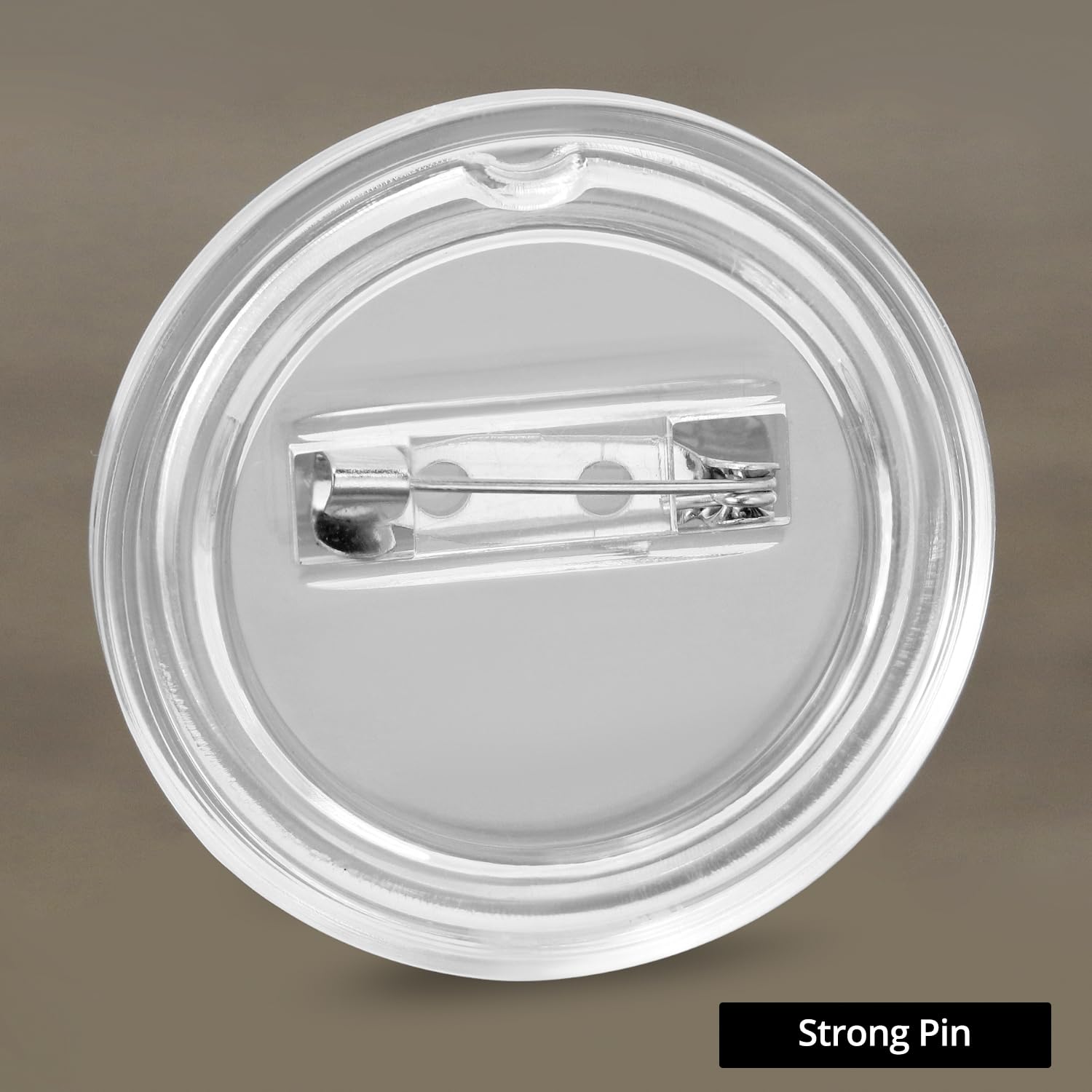 QWORK® 50 szt. akrylowych przypinek o średnicy zewnętrznej 38 mm - stwórz własne odznaki - rękodzieło DIY i prezenty na zamówienie