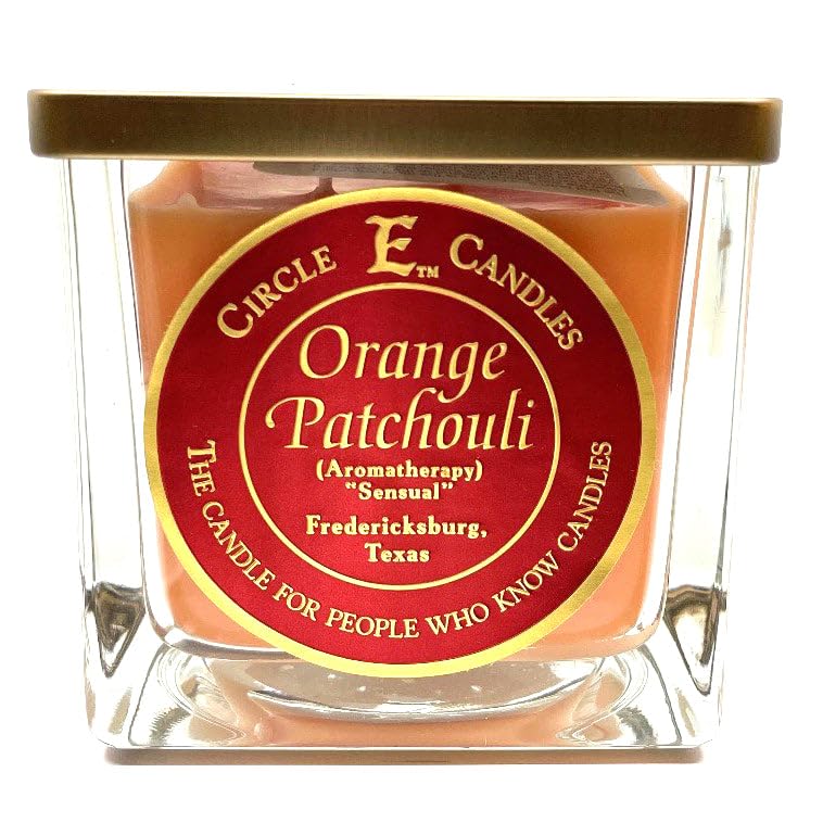 Orange Patchouli Scent, Medium Size Jar Candle, 22oz, 2 Wicks