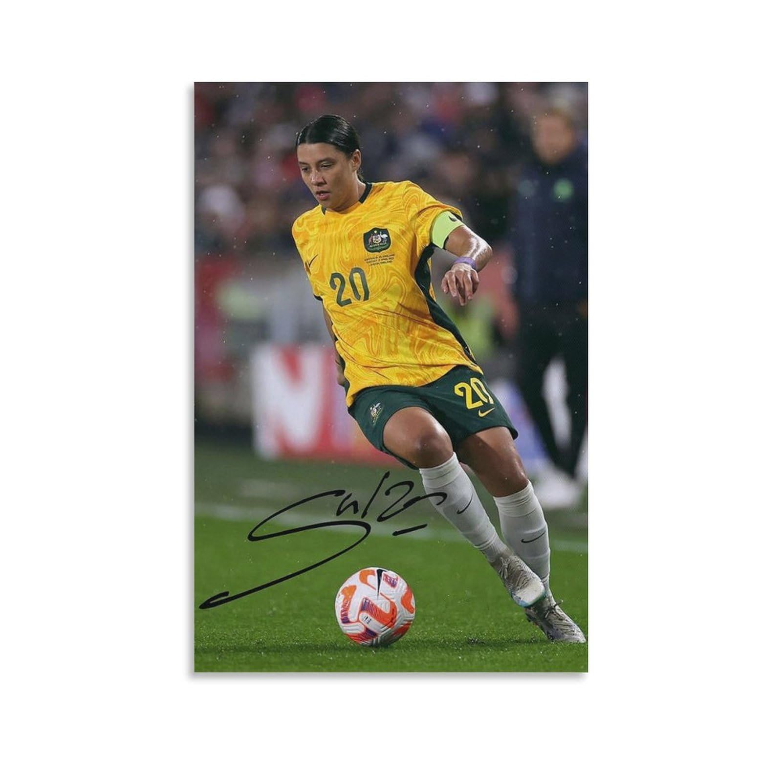 ASUIU Sam Kerr Canvas Poster Picture Print Wall Art Poster Painting Canvas Posters Artworks Room Aesthetic 24x36inch(60x90cm)