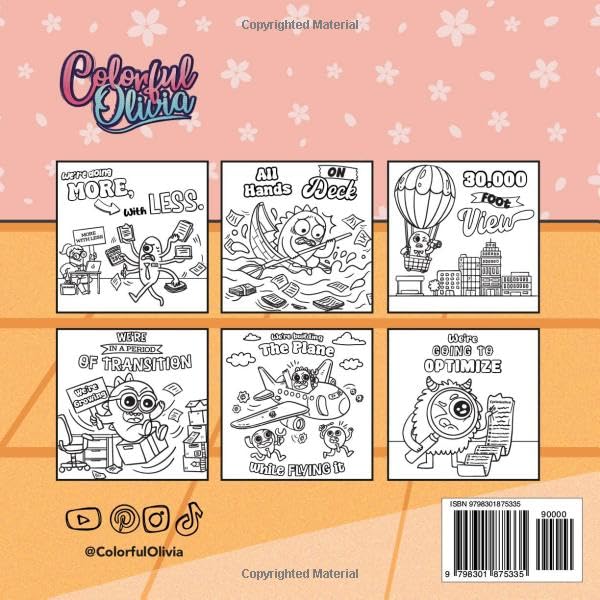 Office Life: A cute and sarcastic coloring book for the daily grind image 3