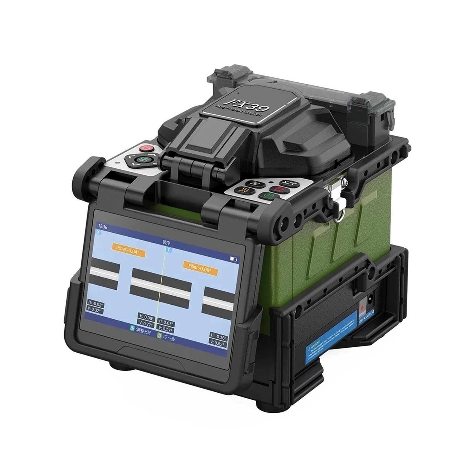 Empalmador De Fibra Óptica FTTH FX39 6S Con 6 Motores Capacidad Batería 7800 MAh Herramientas de conexión en frío