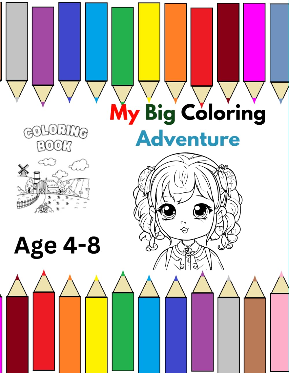 My Big Coloring Adventure: 25 Fun and Easy Coloring Pages for Kids Ages 4–8