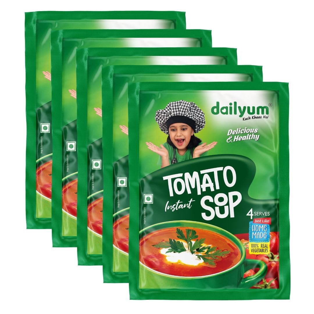 See full amazon price history chart for Dailyum Instant Tomato Soup | Pack of 5 | Ready To cook Instant Soup |100% Natural | No MSG | No Chemical Preservatives | No artificial Flavours | Each 50g pack Serves 4 Dailyum Instant Tomato Soup | Pack of 5 | Ready To cook Instant Soup |100% Natural | No MSG | No Chemical Preservatives | No artificial Flavours | Each 50g pack Serves 4 (B09S65T4ZF) Amazon Price History, Amazon Price Tracker