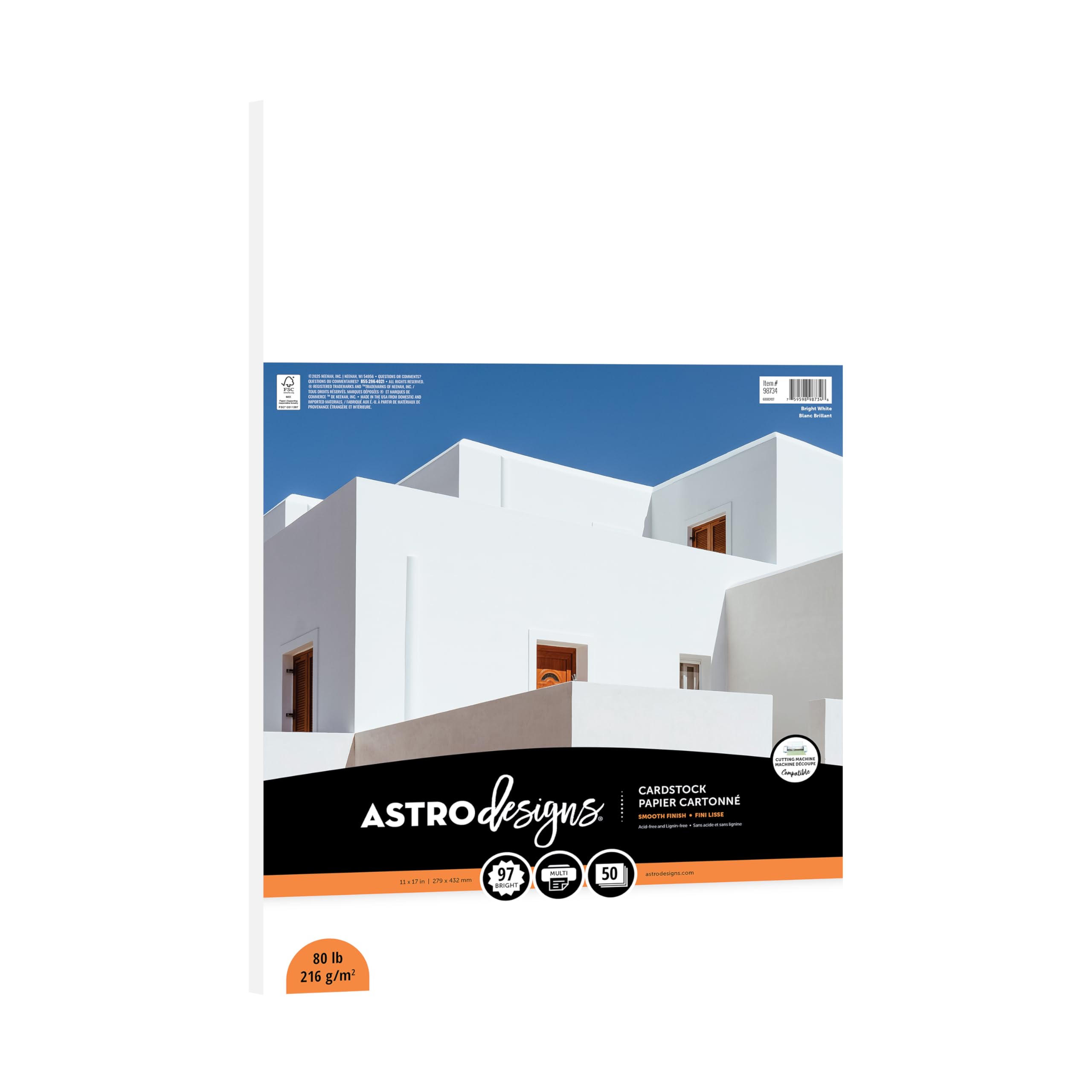 Amazon.com: Astrodesigns Cardstock, Bright White, 97 Brightness