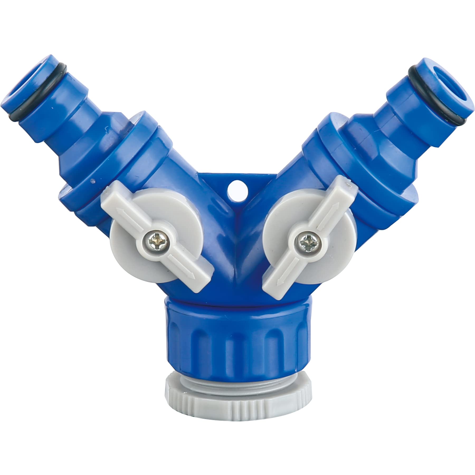 Dapetz ® 2 Way Garden Water Pipe Connectors Pipe Adapter Y Shape Water Diverter Adapter Switch Valve Water Tap Splitter Washing Machine Hose Connector With Individual Shut Off/on Valve
